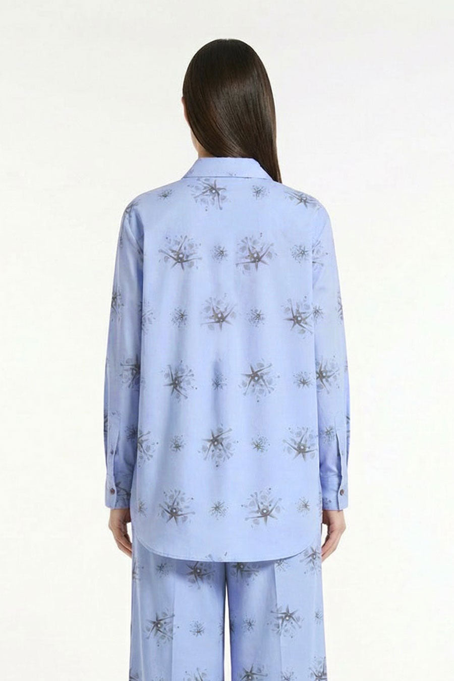 Blue Auralith Printed Shirt