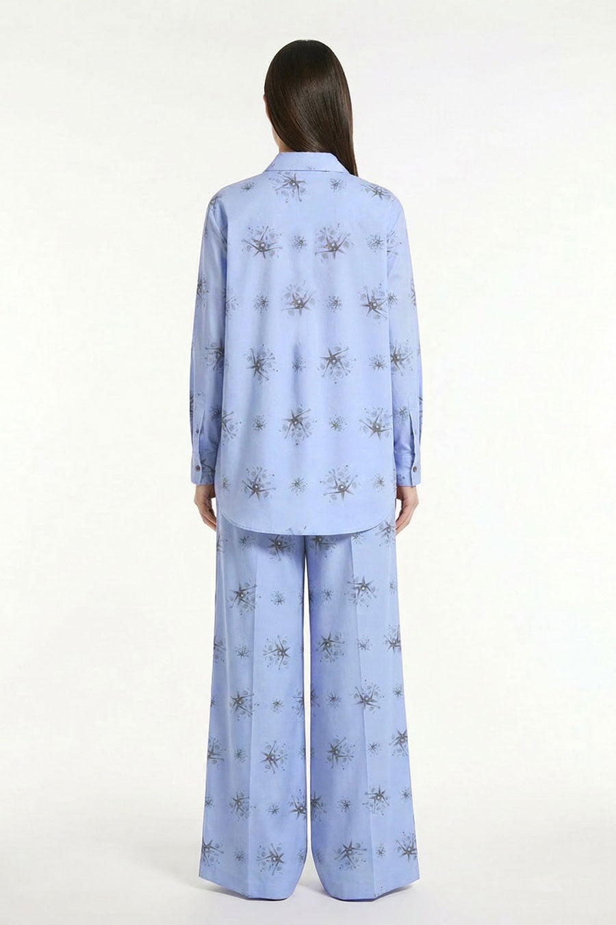 Blue Auralith Printed Shirt