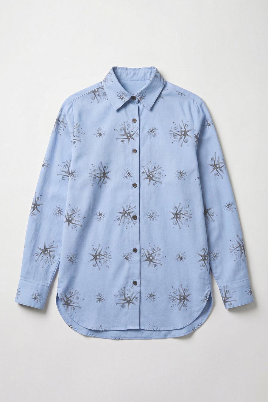 Blue Auralith Printed Shirt