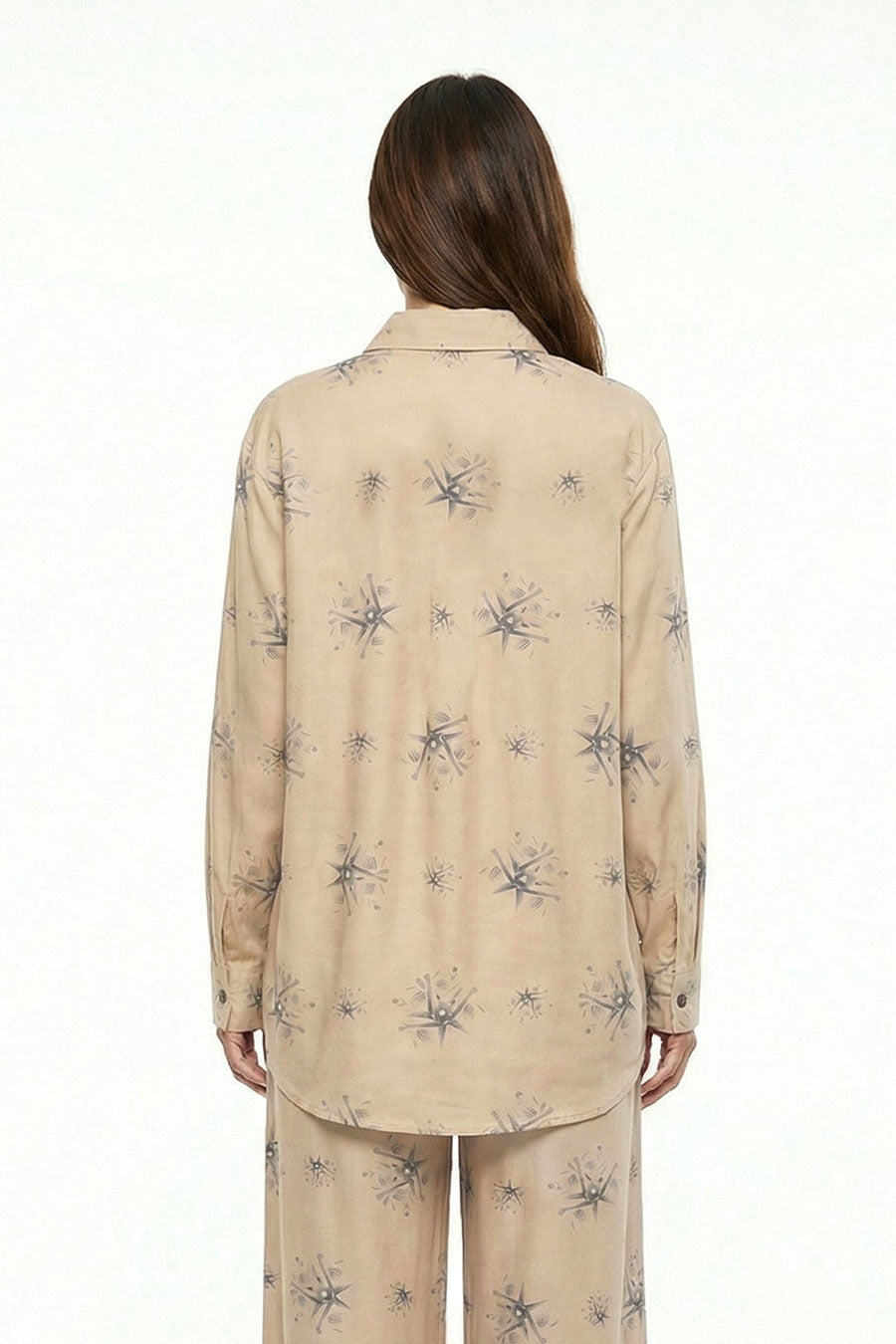 Beige Auralith Printed Shirt