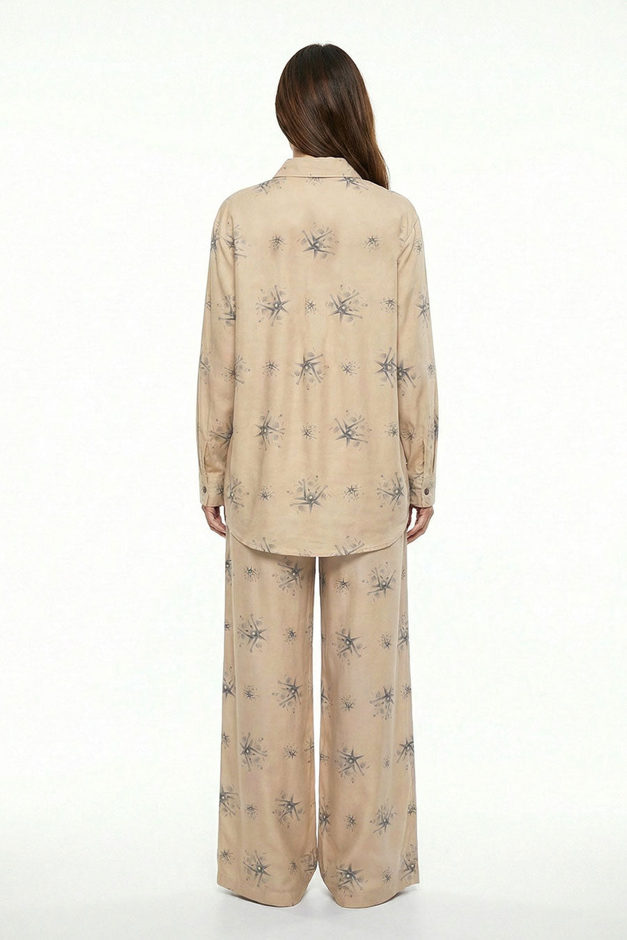 Beige Auralith Printed Shirt