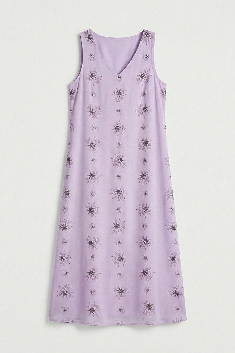Pink Auralith Printed Sleeveless Dress