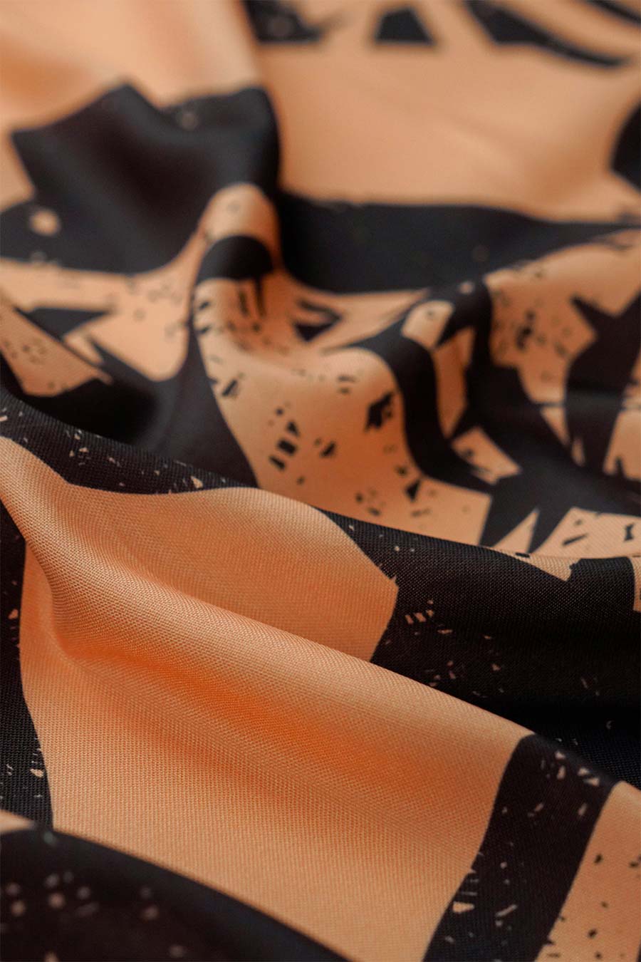Yellow Cosmic Chaos Printed Skirt