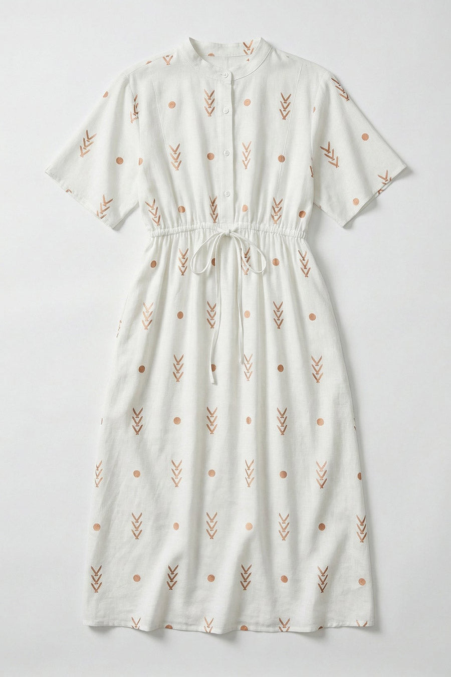 White Easy Is Right Printed Maxi Dress