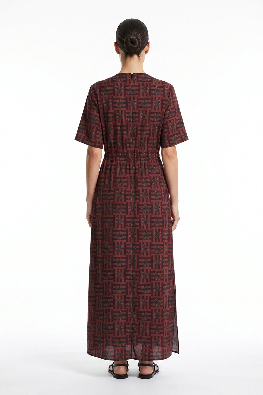 Red Mireaux II Printed Maxi Dress
