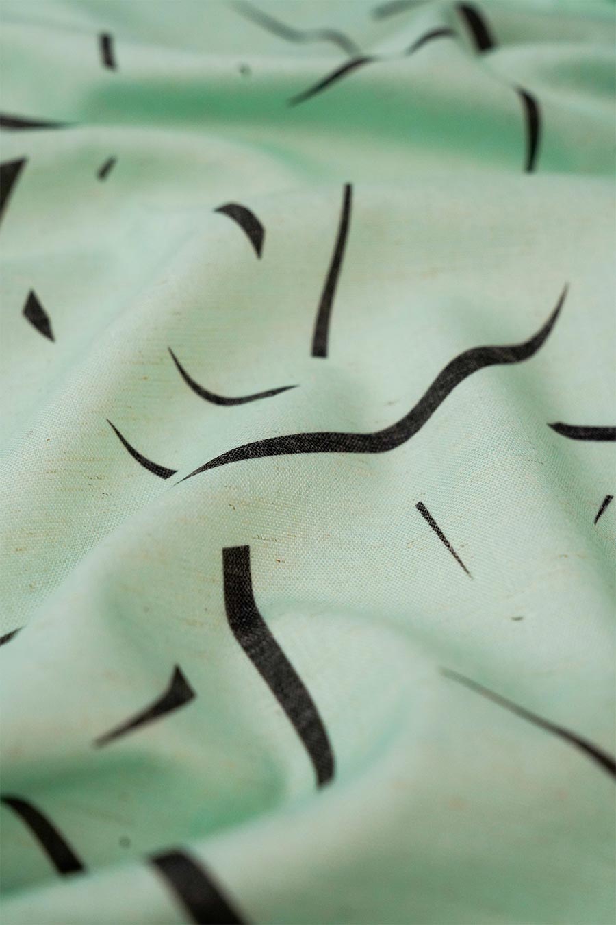 Mint Rough Notes Printed Wide Pants