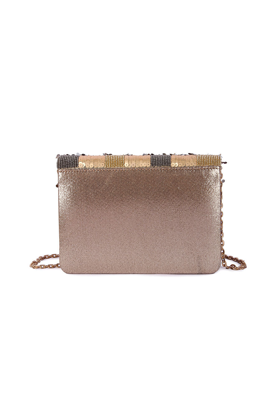 Multicolour Khikhir Sequins Embroidered Clutch
