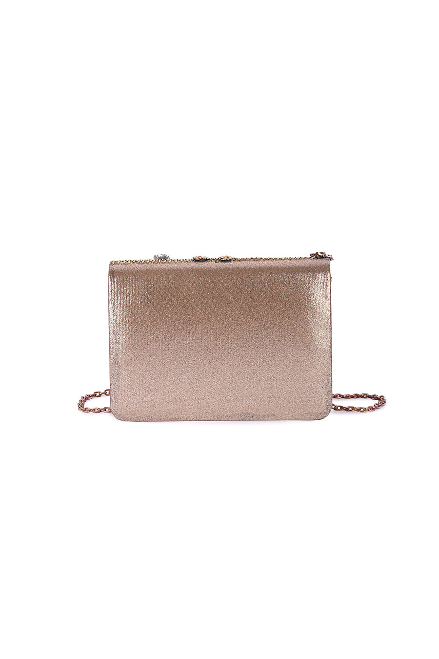 Gold Shaamali Hand-Embroidered Clutch
