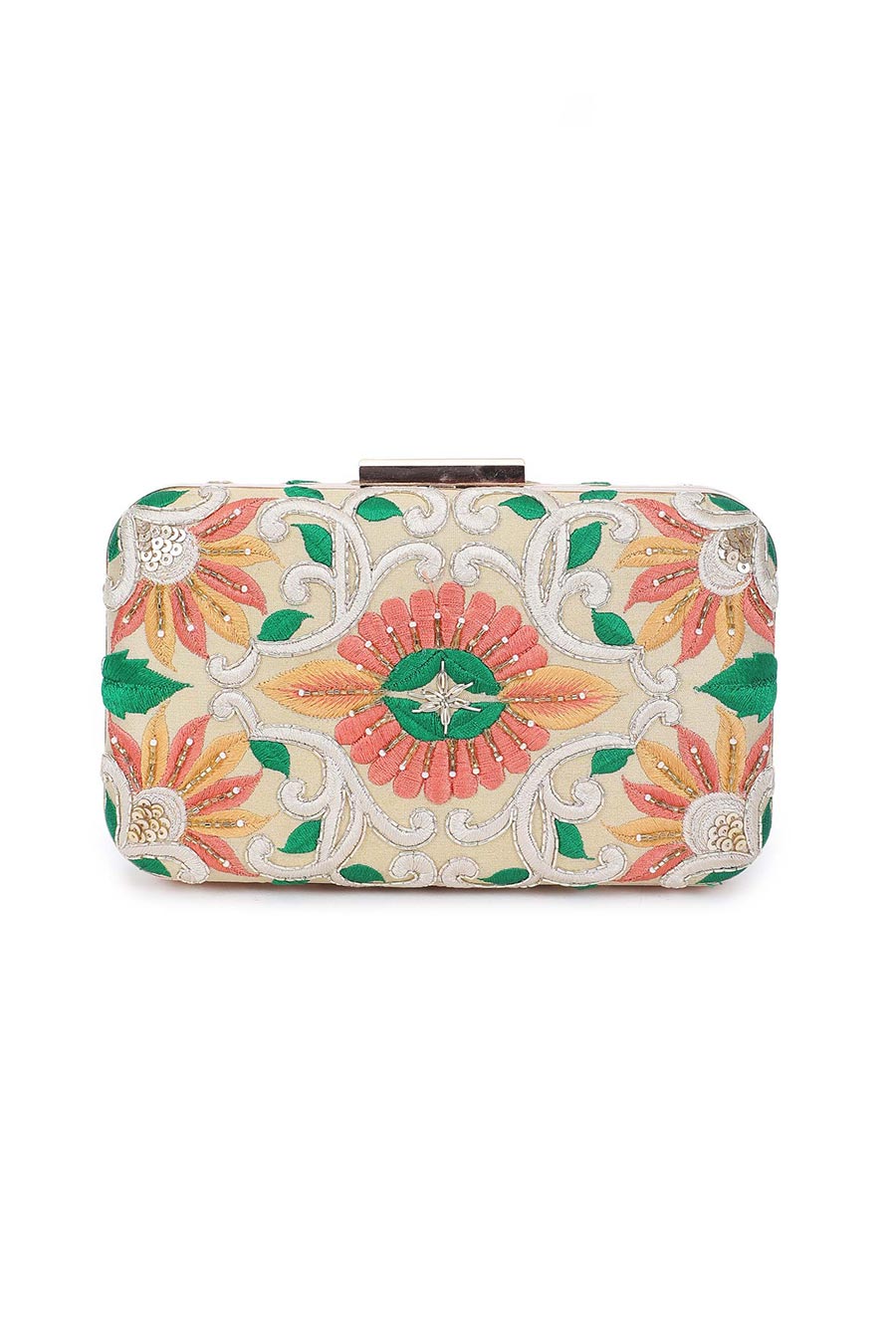 Off-White Radiant Embroidered Box Clutch