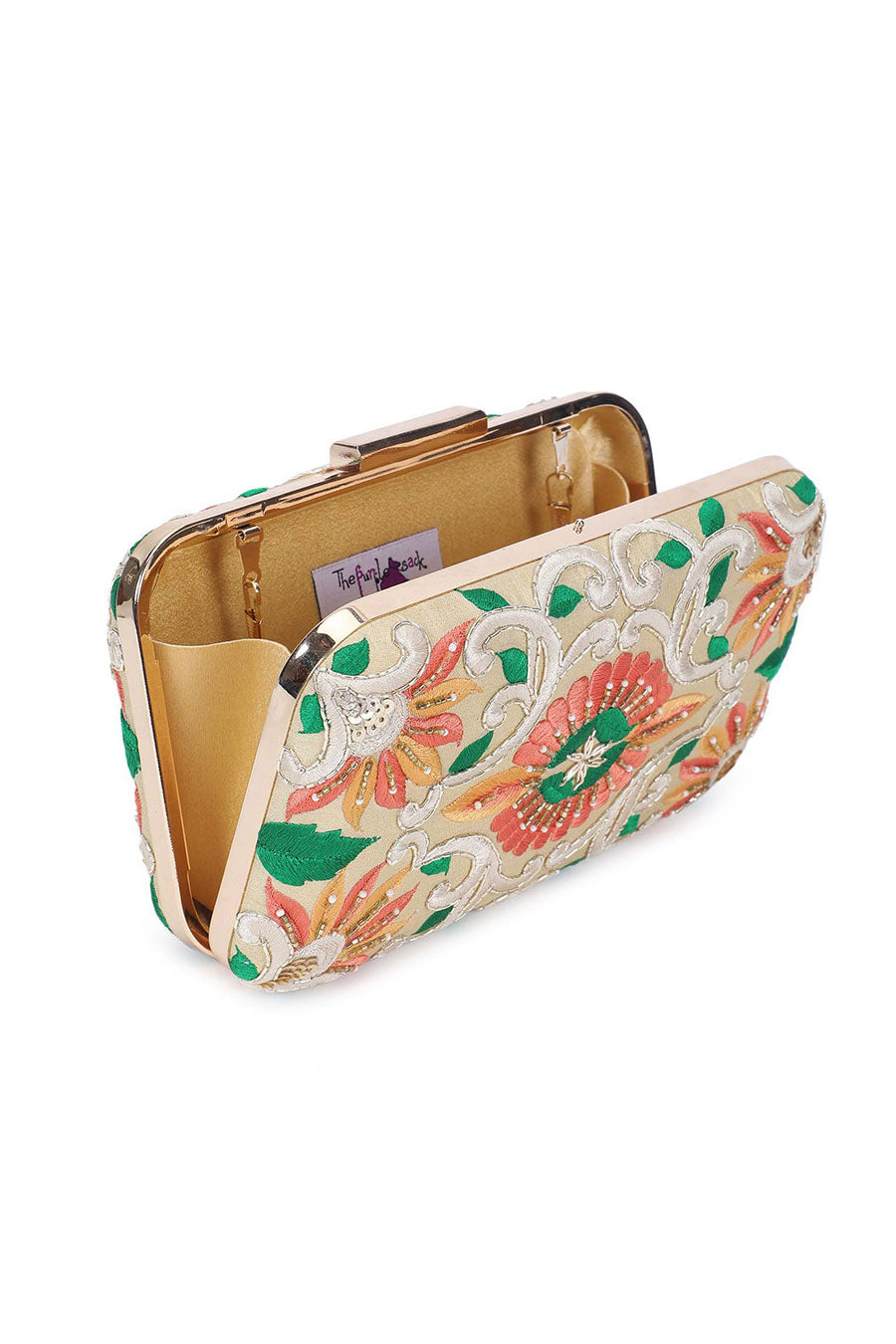 Off-White Radiant Embroidered Box Clutch