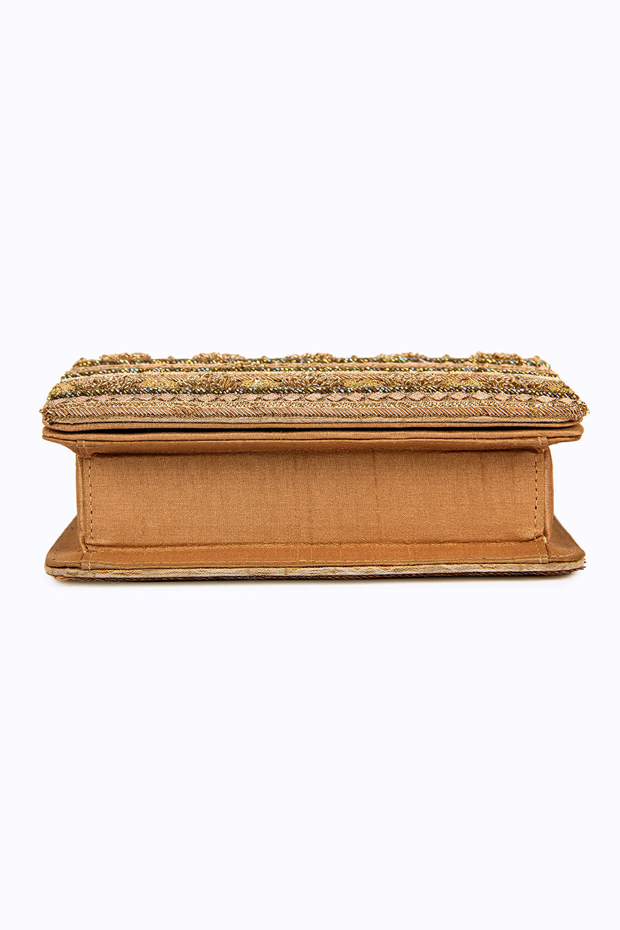 Gold Khwabeeda Hand-Embroidered Clutch