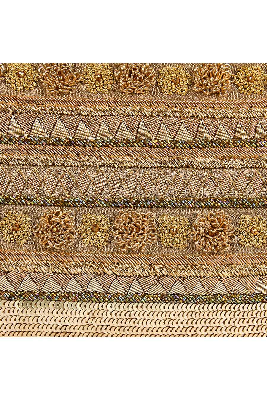 Gold Khwabeeda Hand-Embroidered Clutch