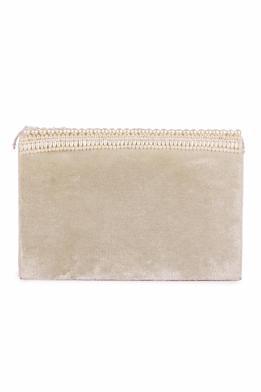White Moteeiiyaa Embroidered Clutch