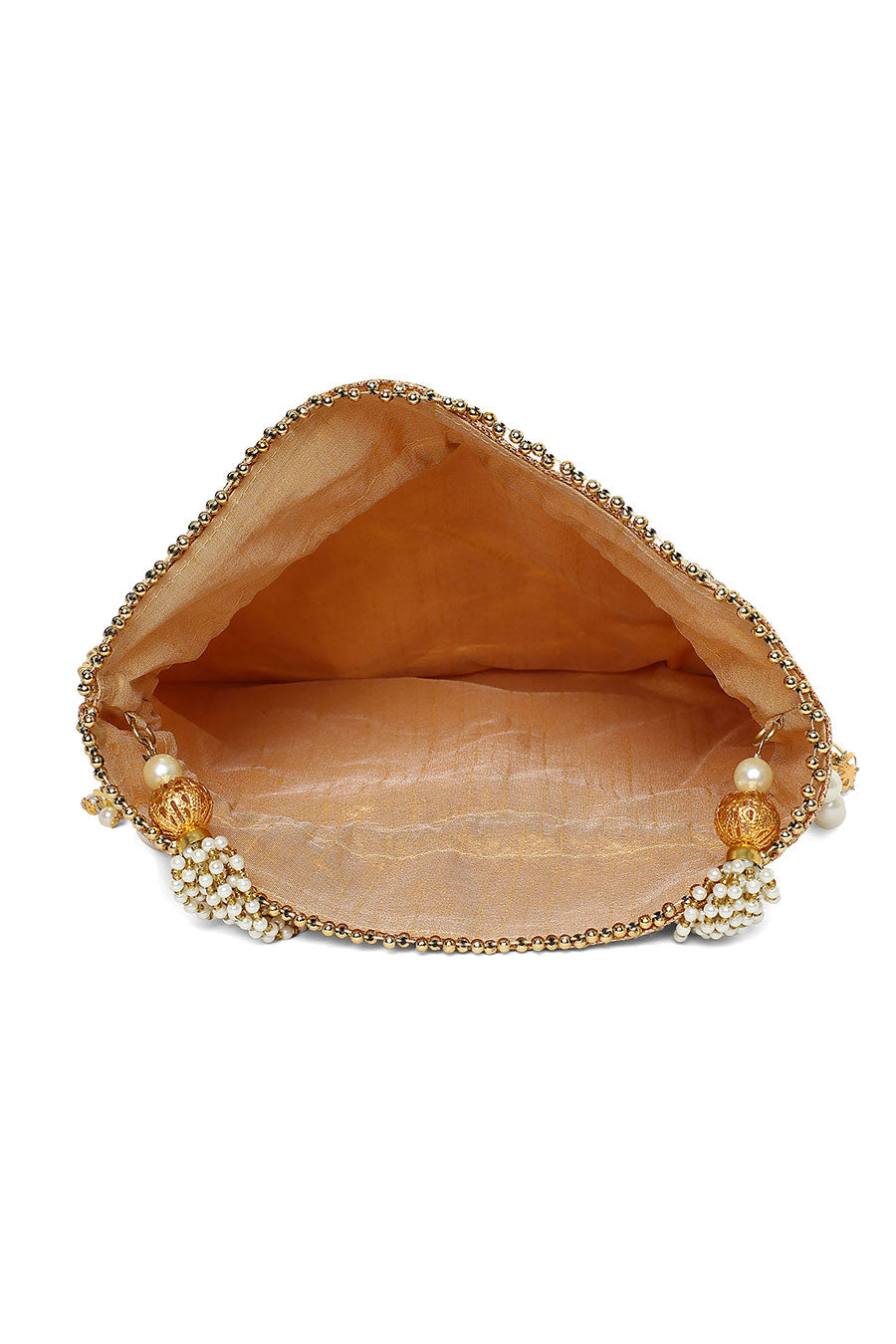 Gold Dreamy Hand-Embroidered Potli