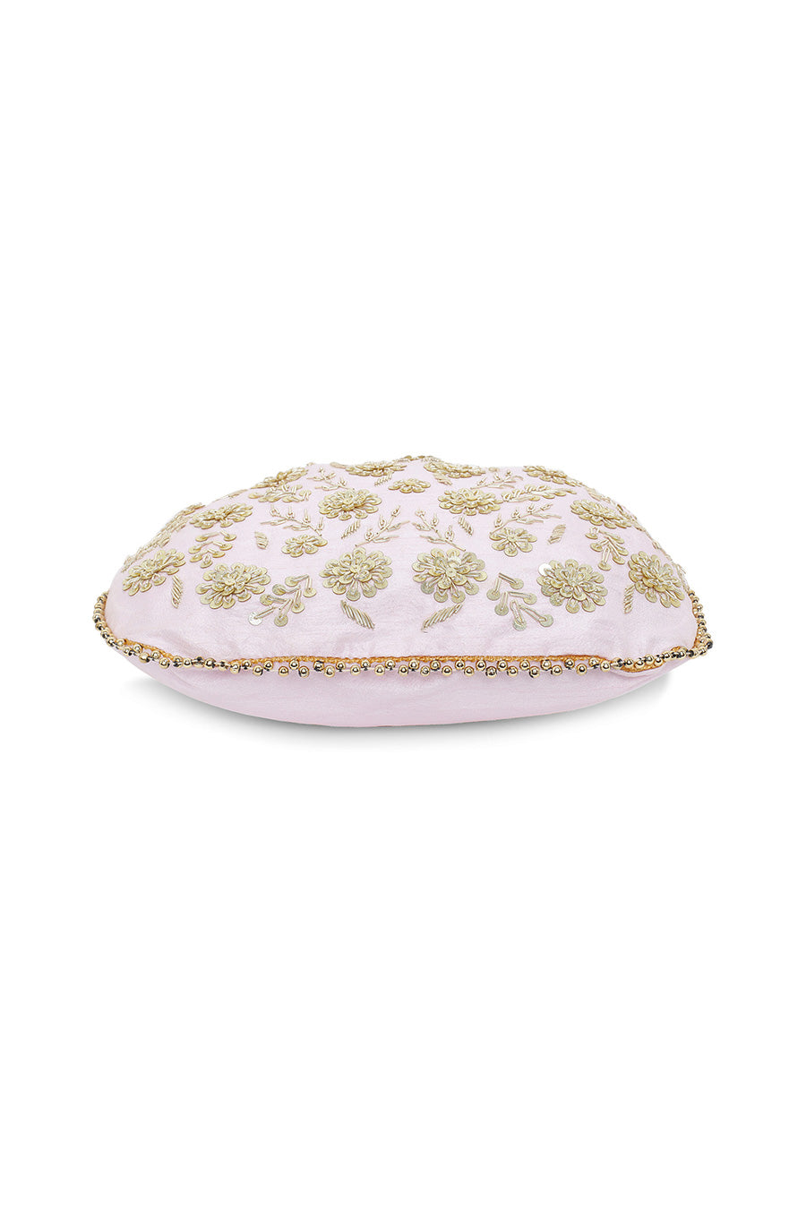 Light Pink Hand-Embroidered Potli
