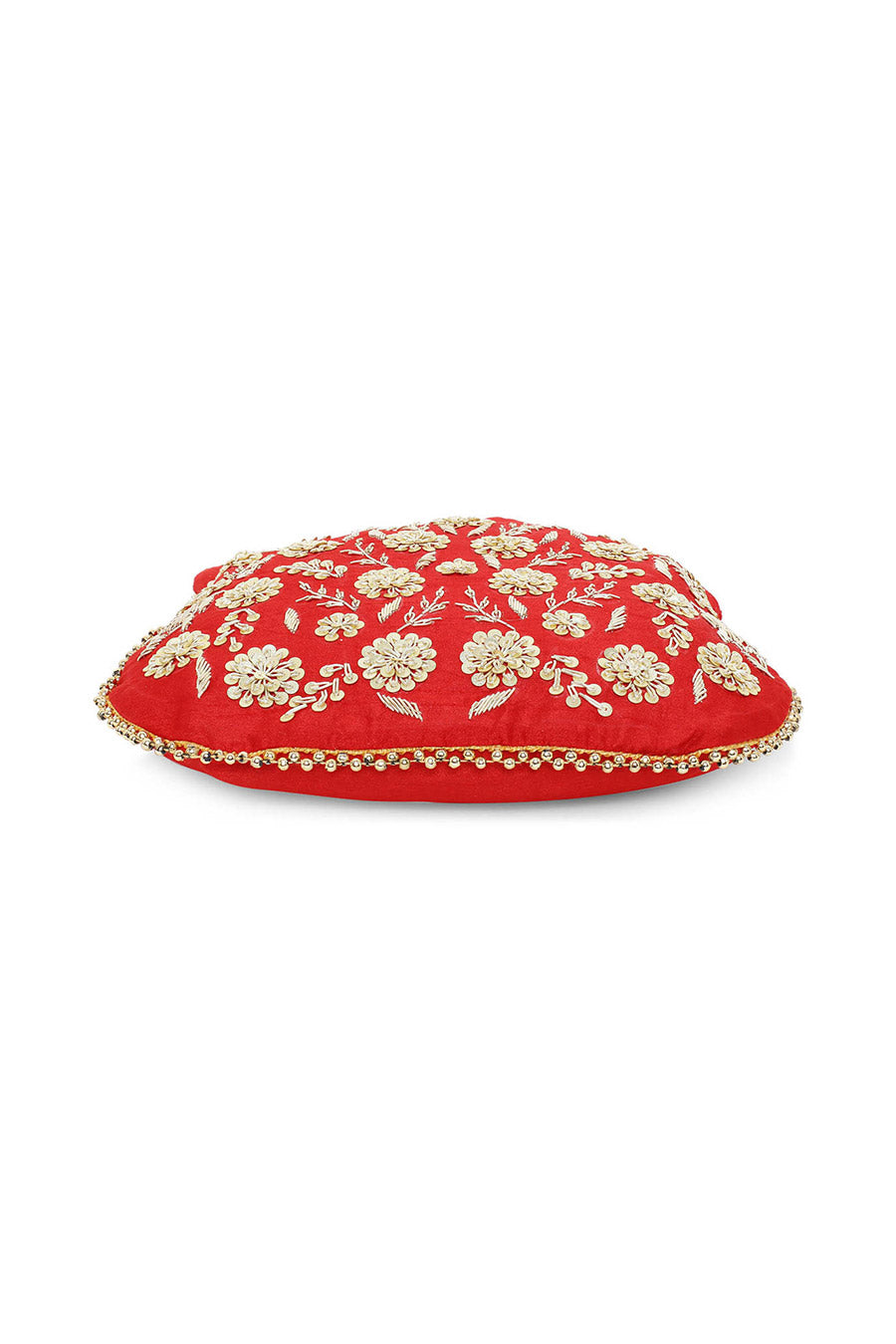 Red Beauty Hand-Embroidered Potli