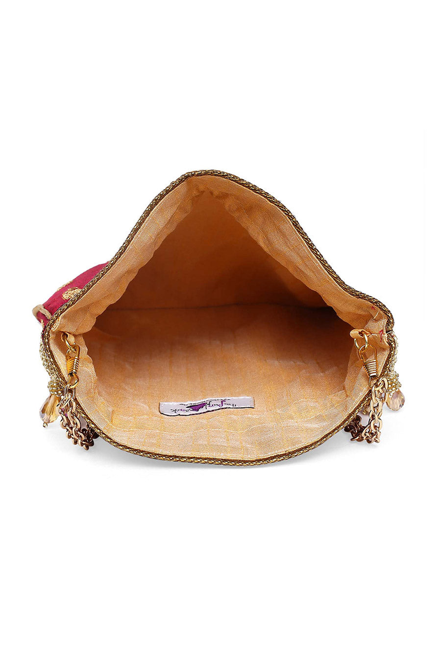 Rust Hand-Embroidered Potli