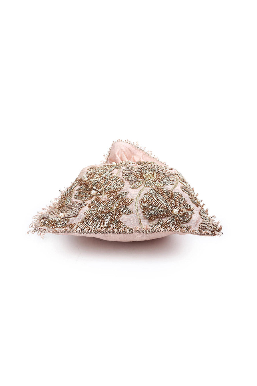 Light Pink Hand-Embroidered Potli
