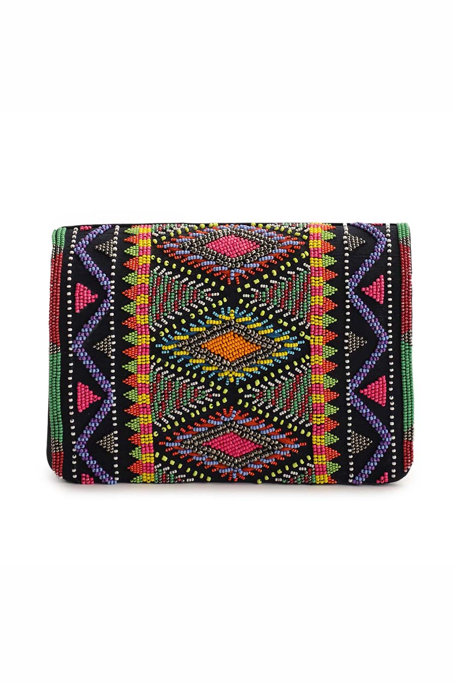 Multicolour Beaded Hawaii Clutch