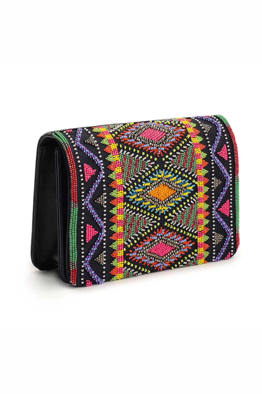 Multicolour Beaded Hawaii Clutch
