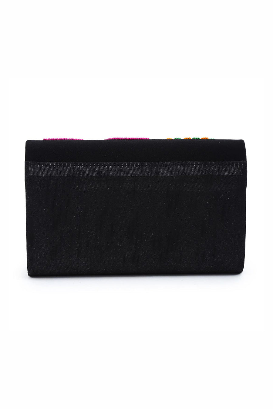 Multicolour Floral Beaded Envelope Clutch