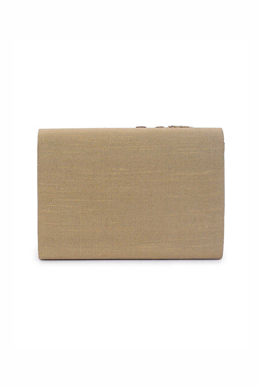 Gold Cleopatra Hand-Embroidered Clutch