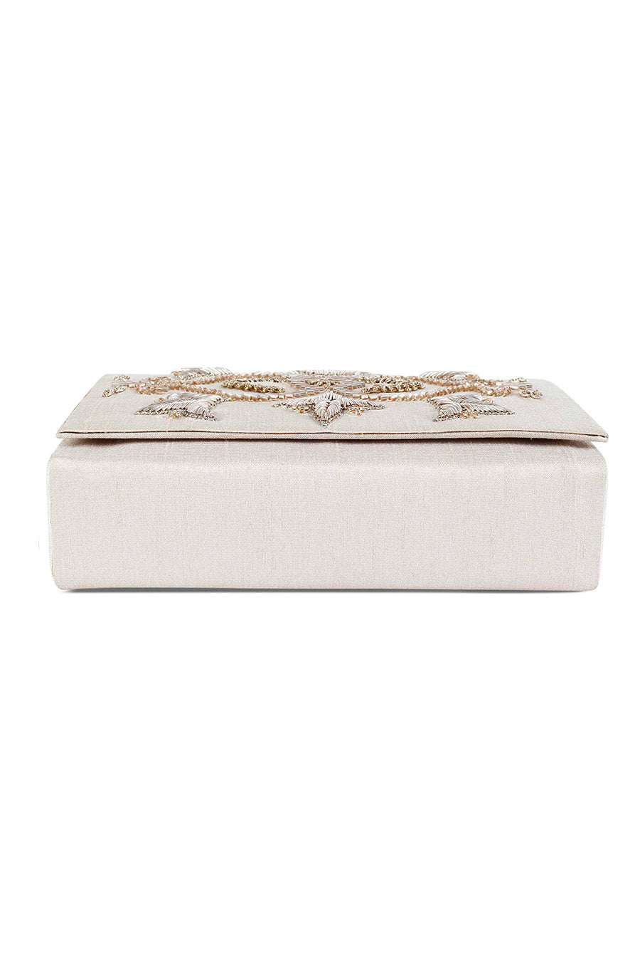 Off-White Motif Hand-Embroidered Clutch