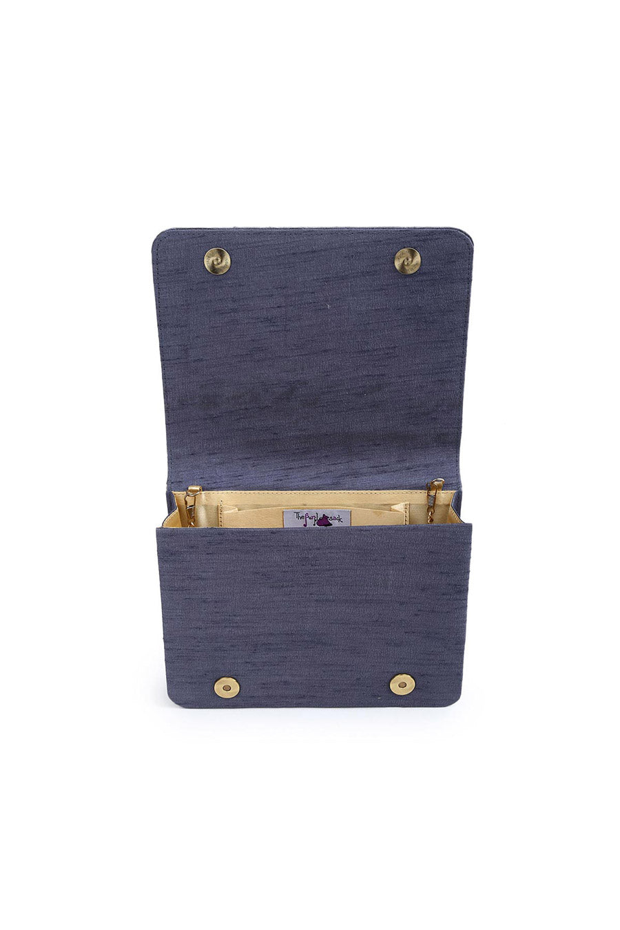 Grey Sequins Toucan Clutch