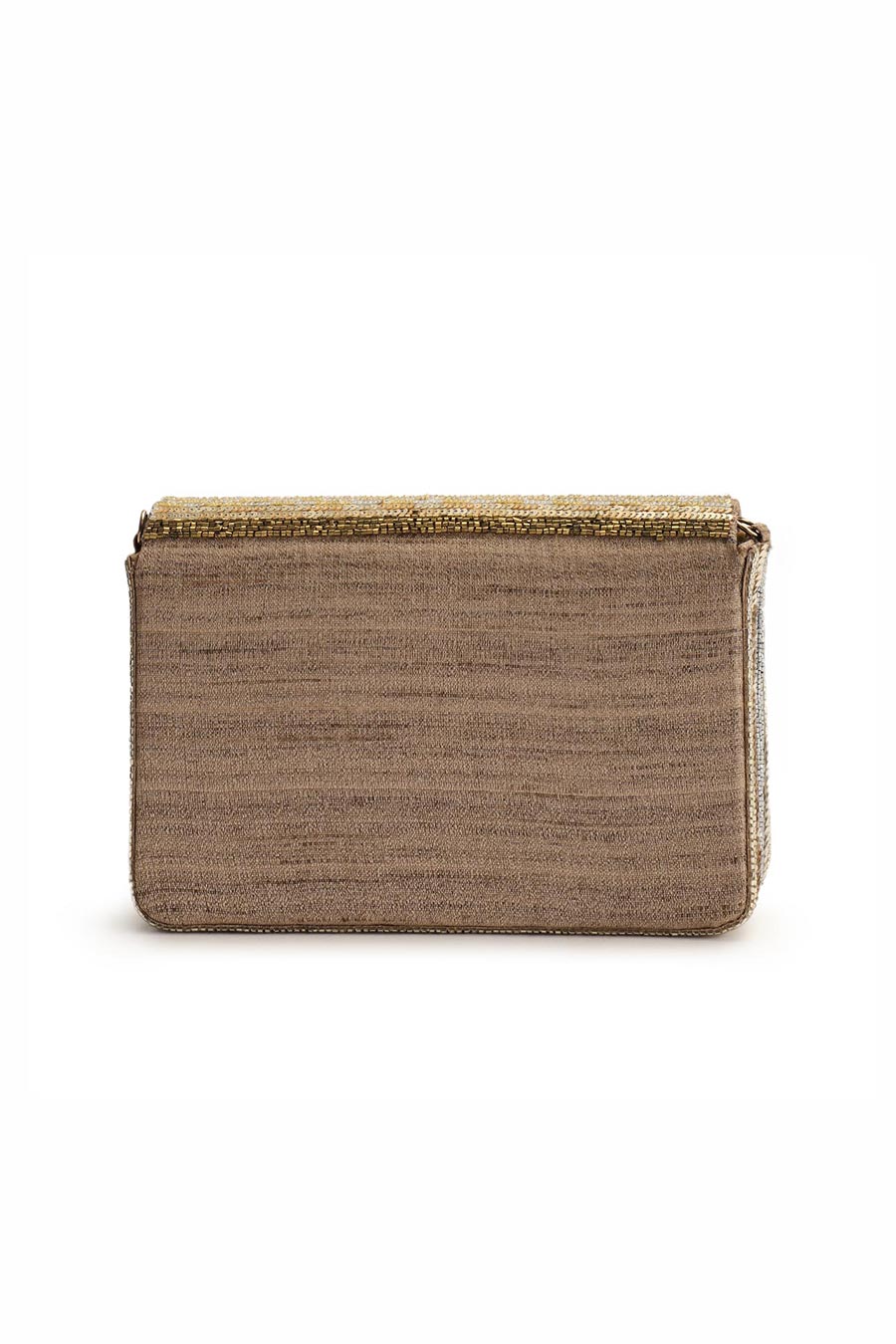 Gold Glitteratti Hand-Embroidered Clutch