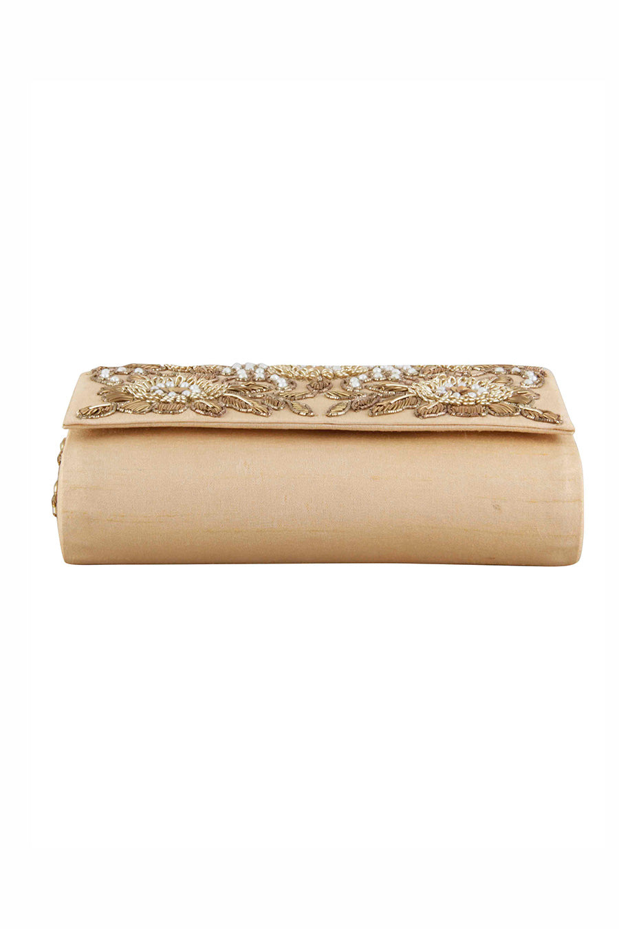 Gold Jing Bang Hand-Embroidered Clutch