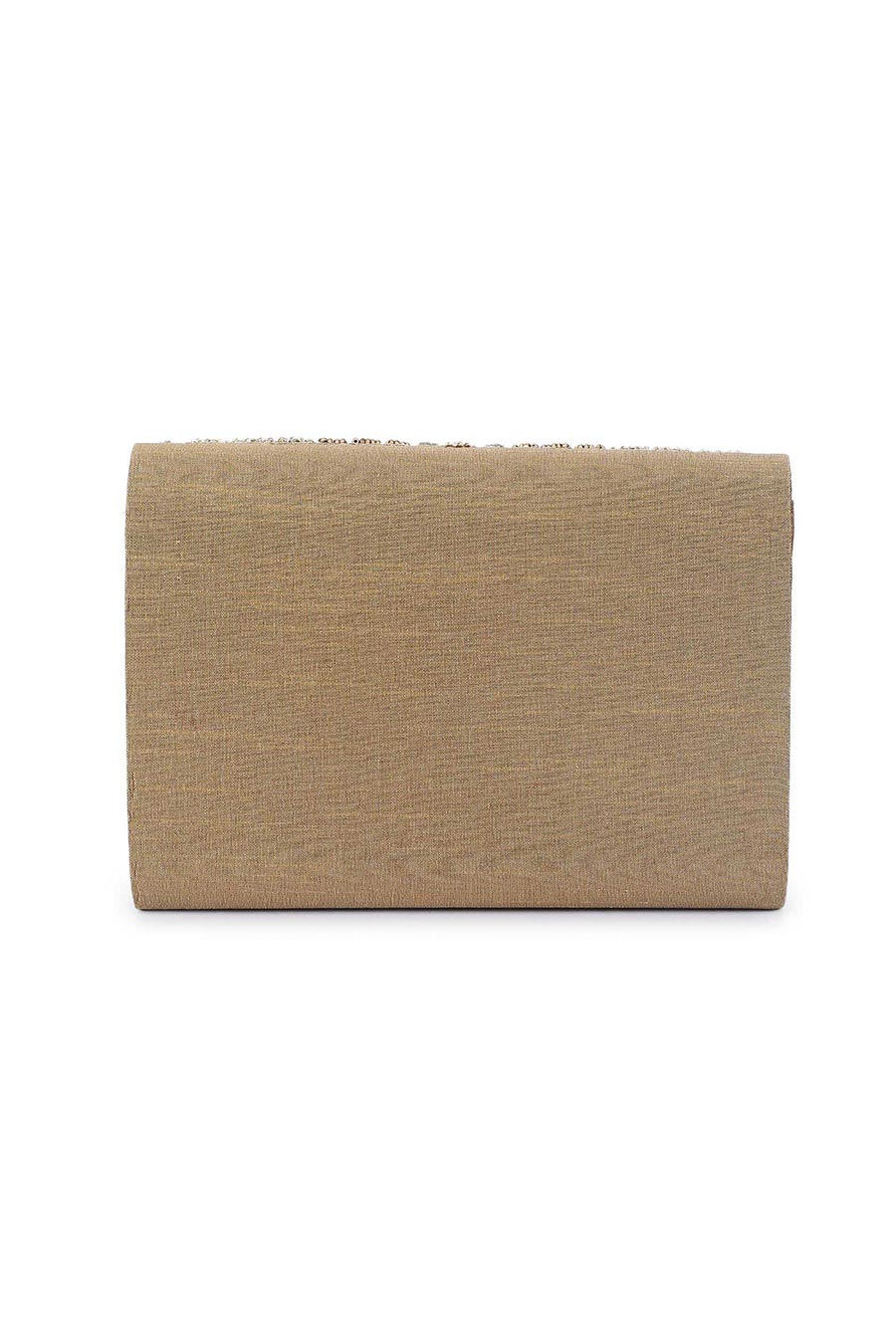Gold Sun Hand-Embroidered Clutch
