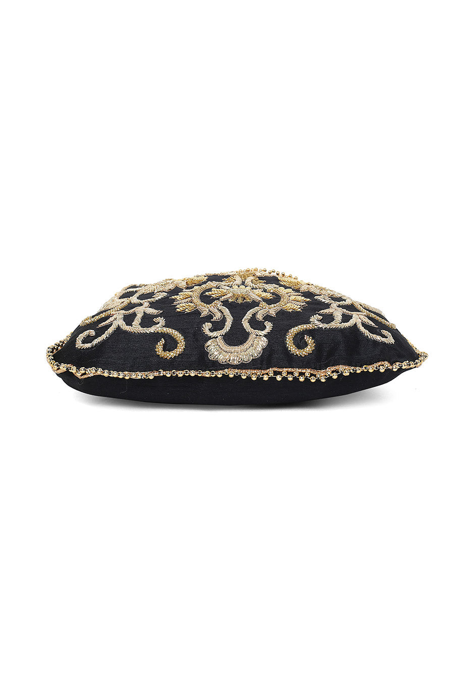 Black Extravaganza Hand-Embroidered Potli