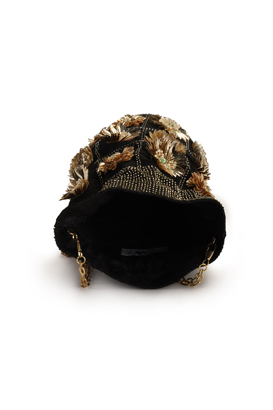 Black Diva Hand-Embroidered Potli