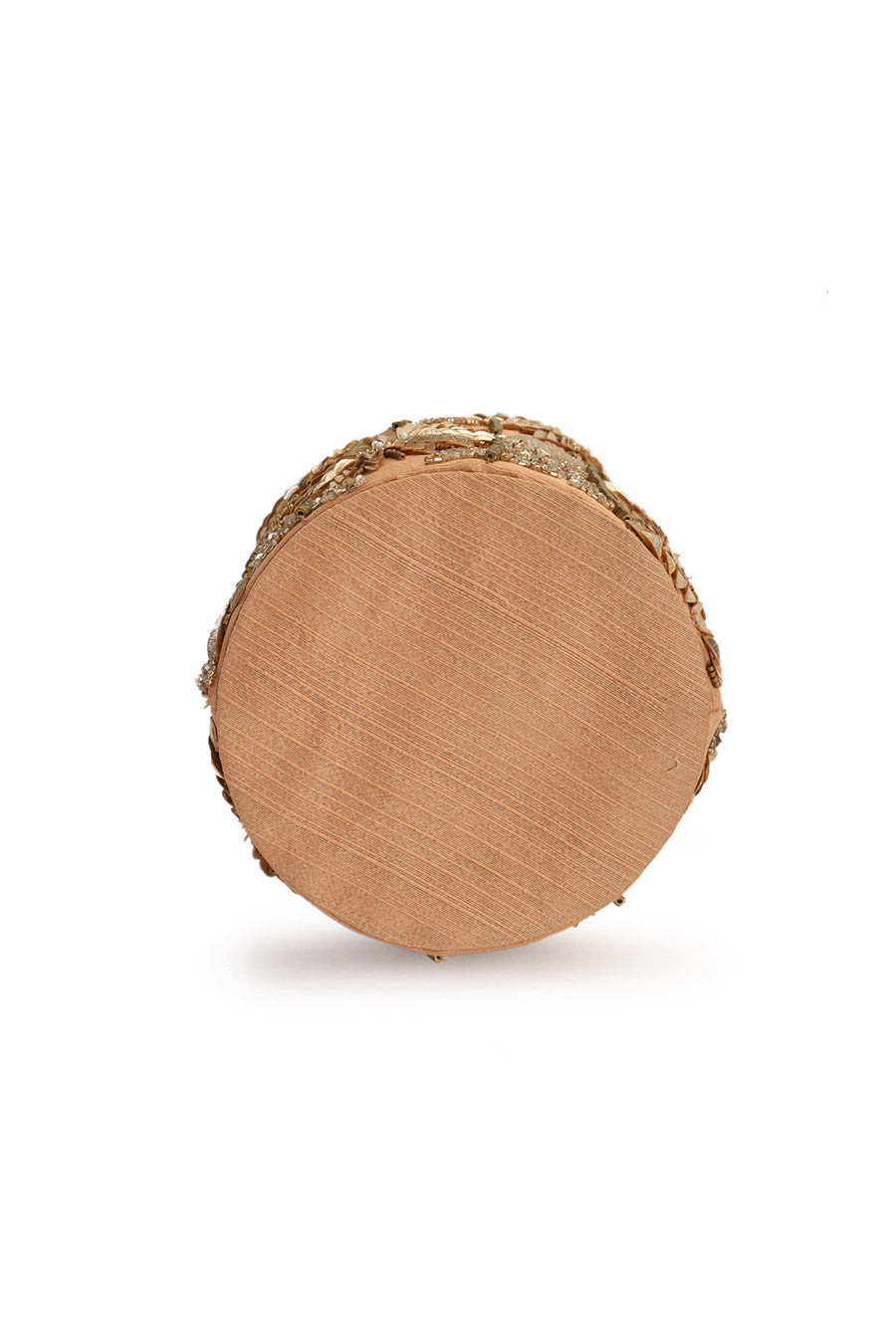 Peach Hand-Embroidered Potli