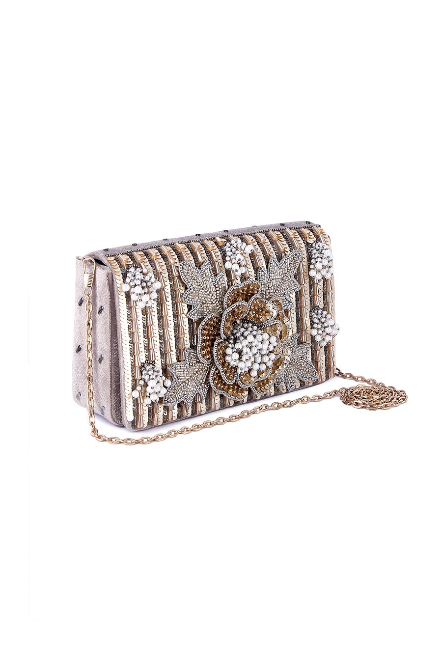 Multicolour Mahdaba Hand-Embroidered Clutch