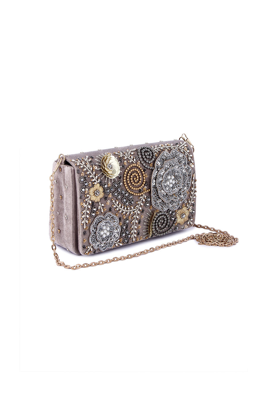 Multicolour Foolwati Embroidered Clutch