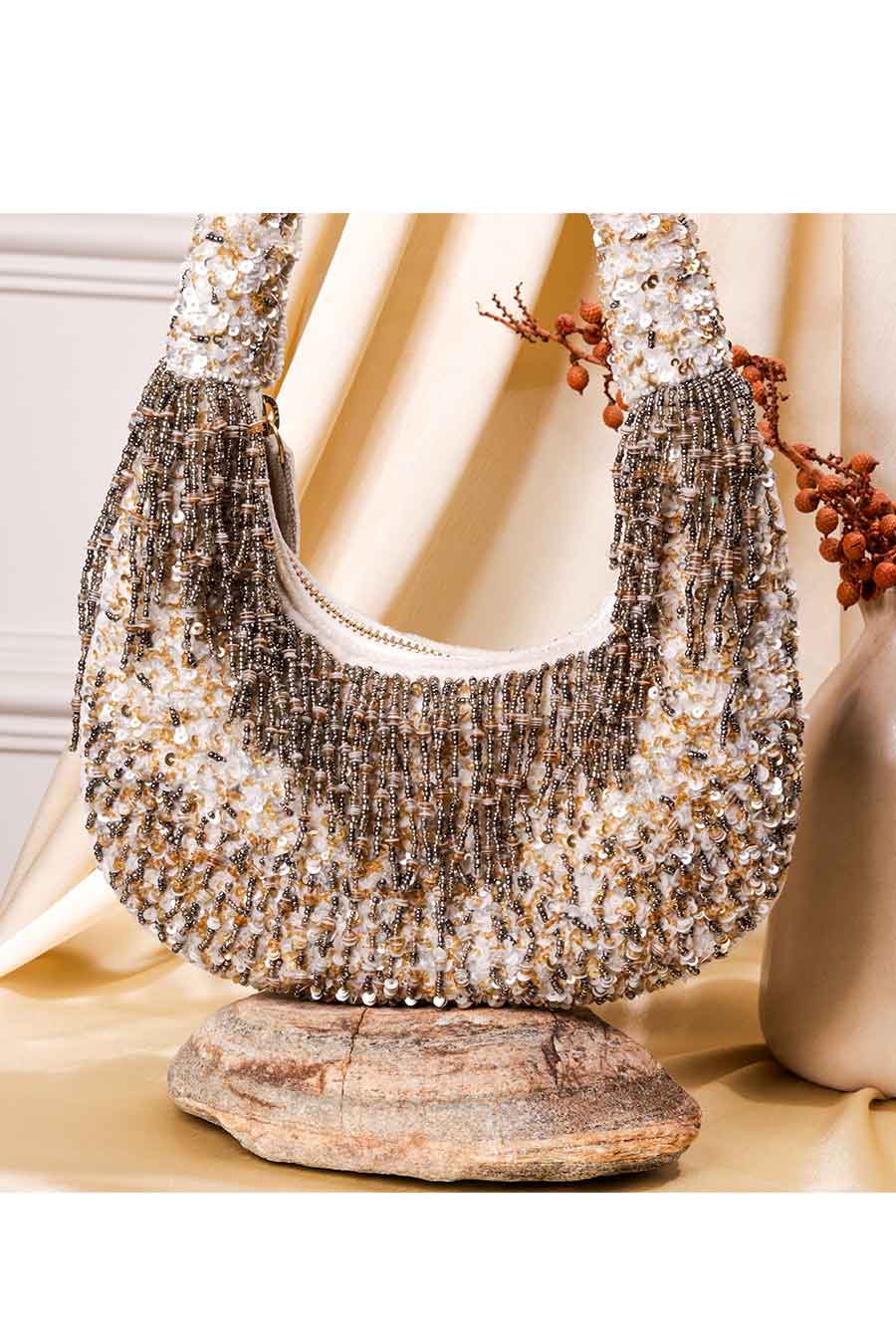 Multicolour Hand-Embroidered Purse