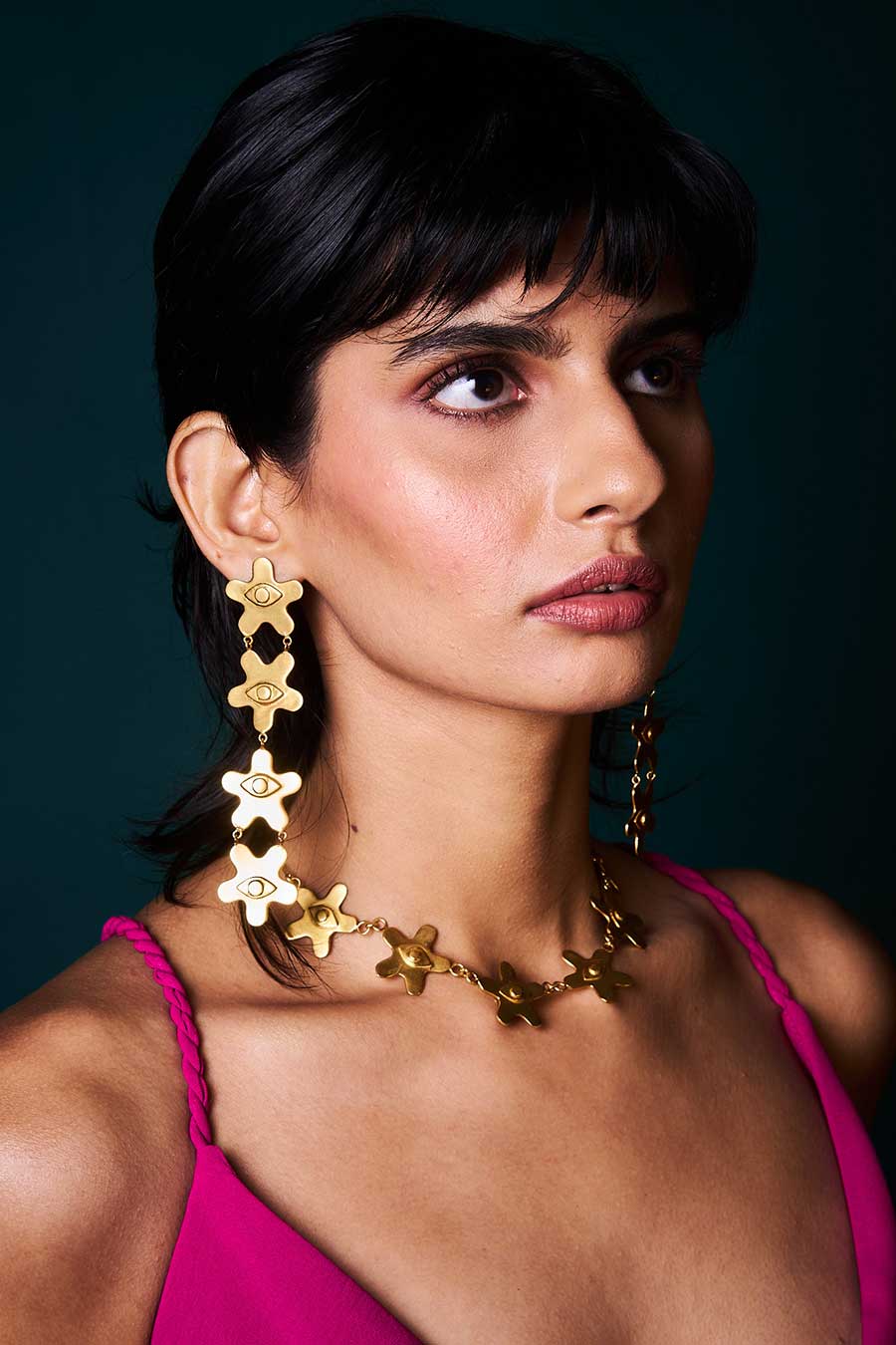 Kamal Aankhen Gold Plated Earrings