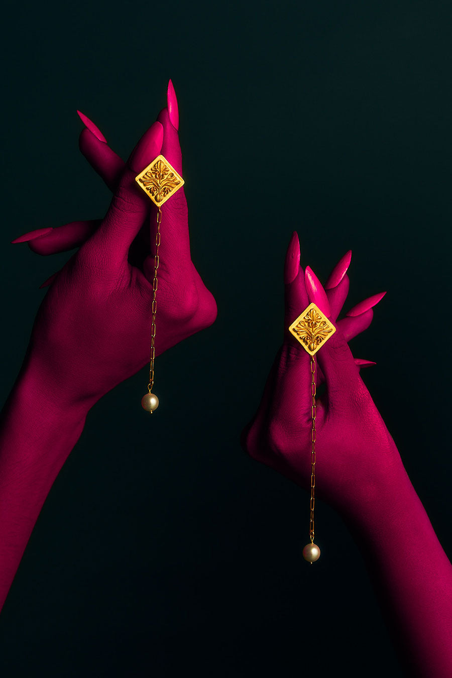 Nalini Gold Plated Drop Earrings