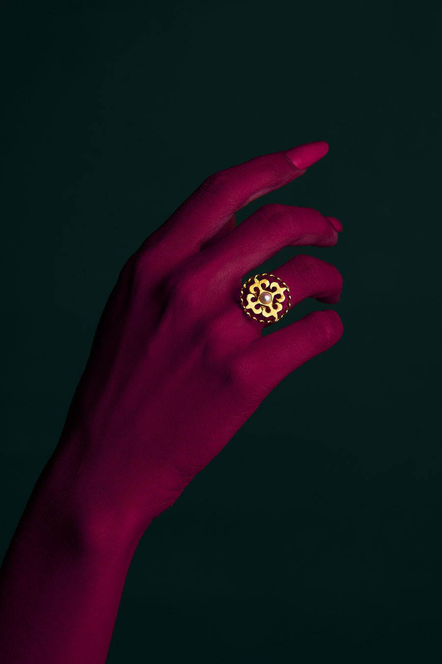 Nargis Gold Plated Ring