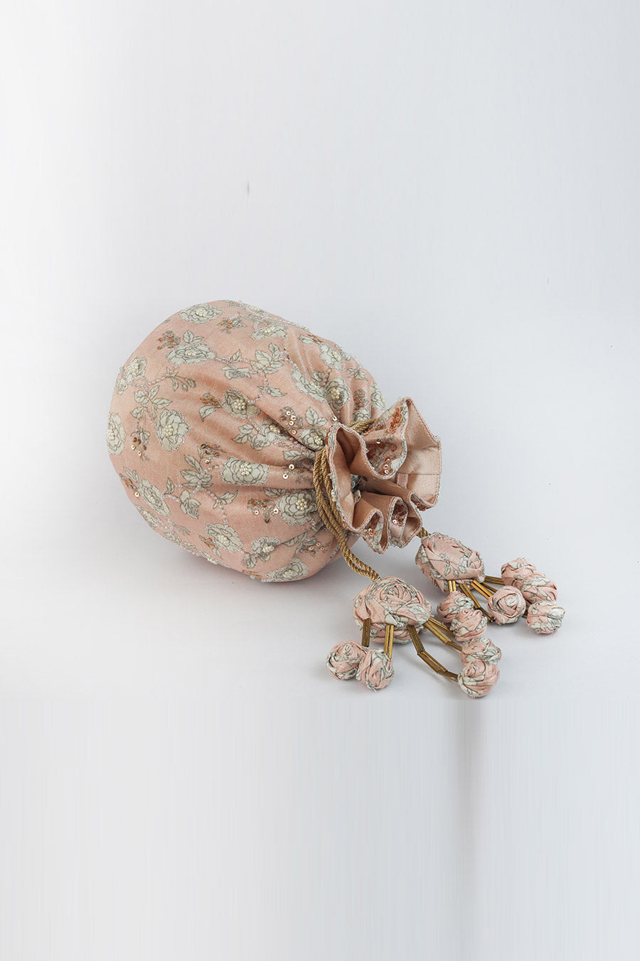 Light Pink Vintage Embellished Potli