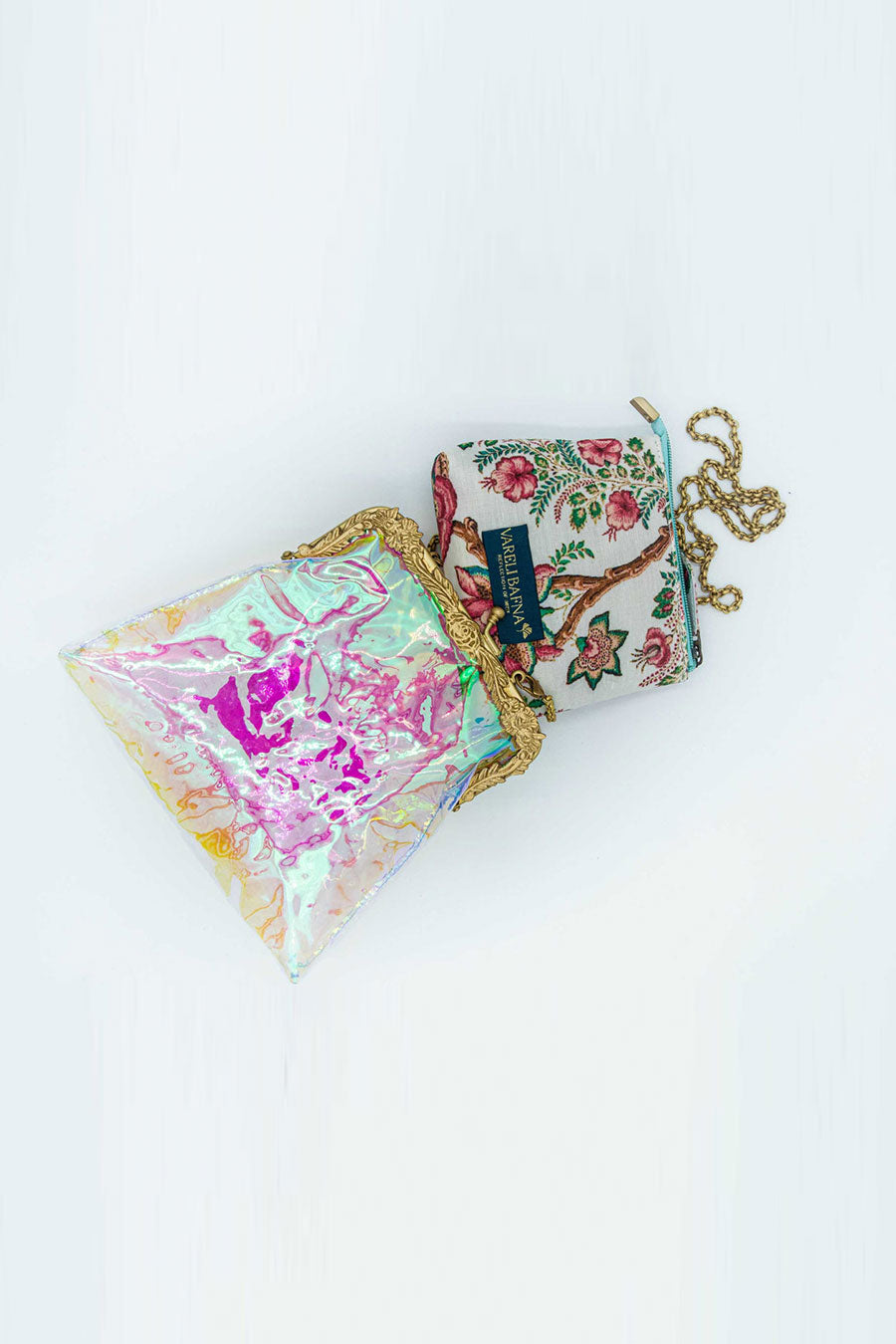 Holographic Pink Shuruq Clutch & Pouch Set