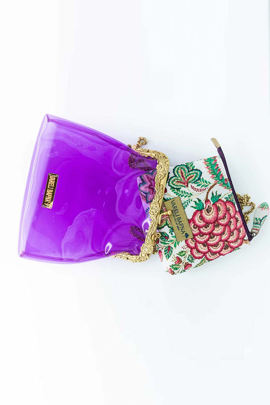 Violet Banafsa Clutch & Pouch Set