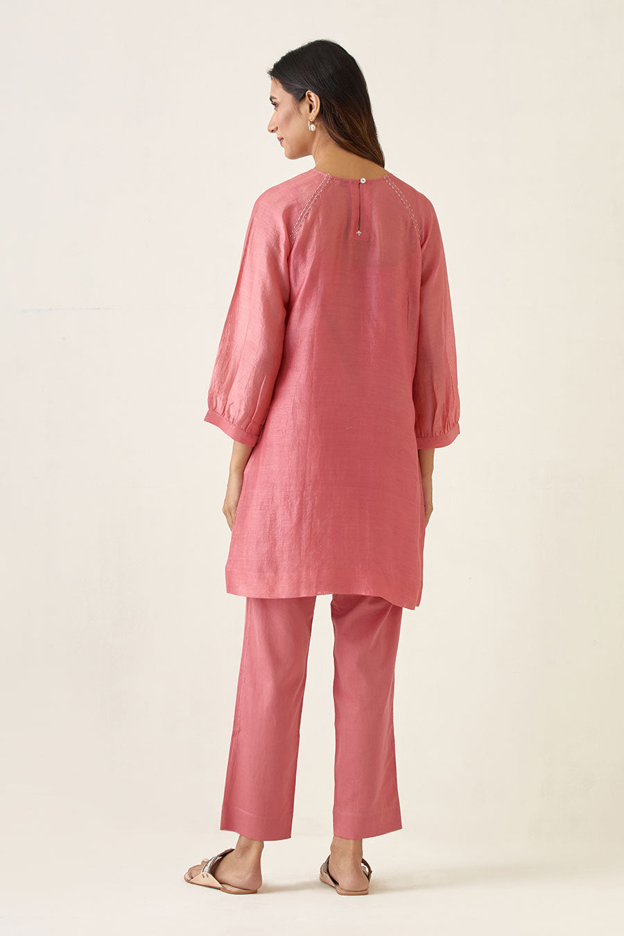 Rose Pink Kurta & Pant Set