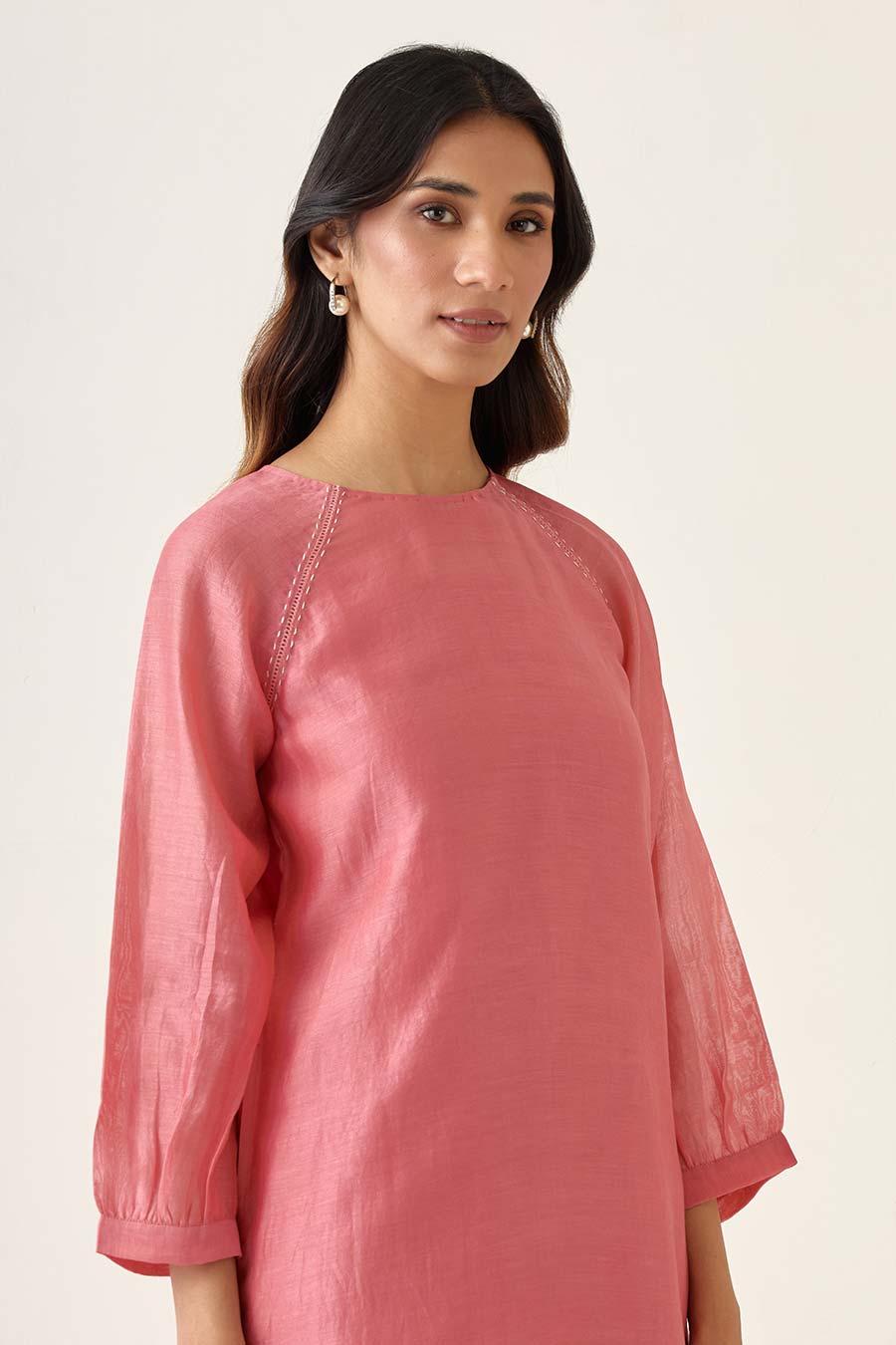 Rose Pink Kurta & Pant Set