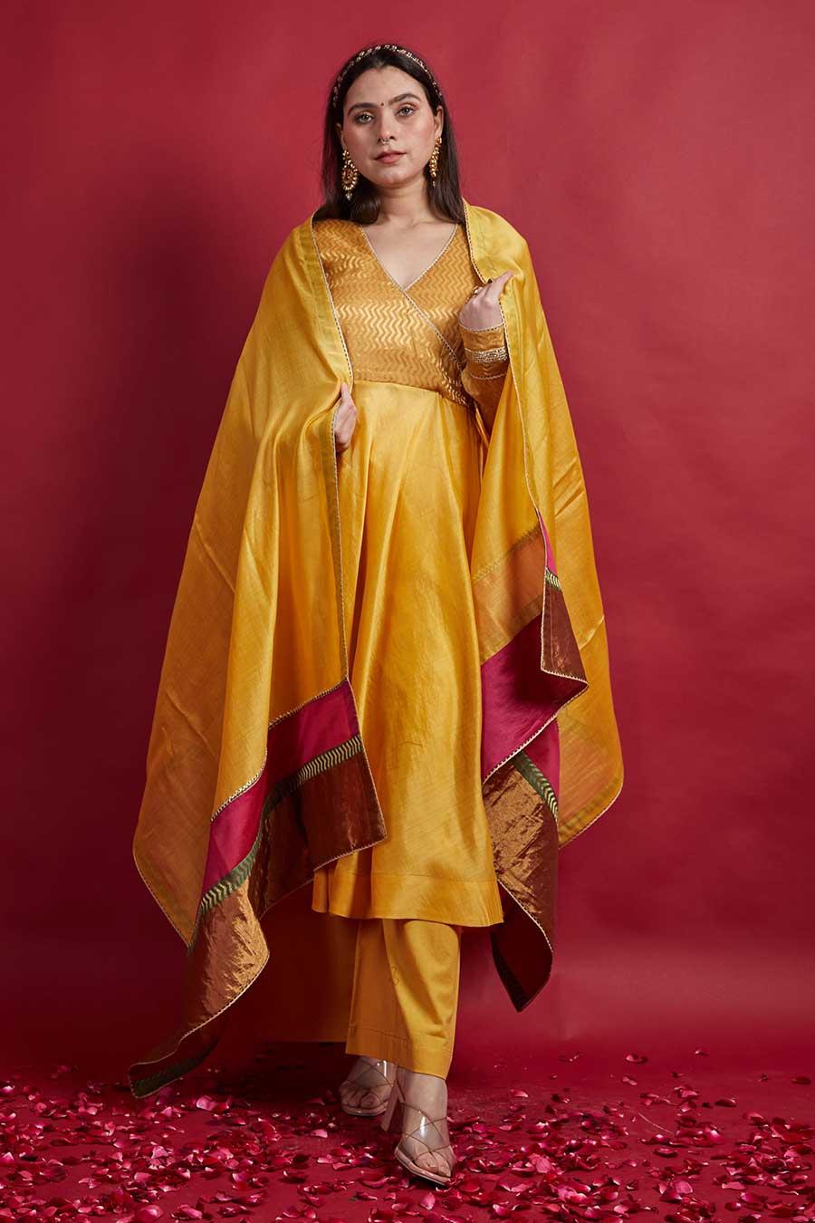 Turmeric Yellow Anarkali Kurta Set