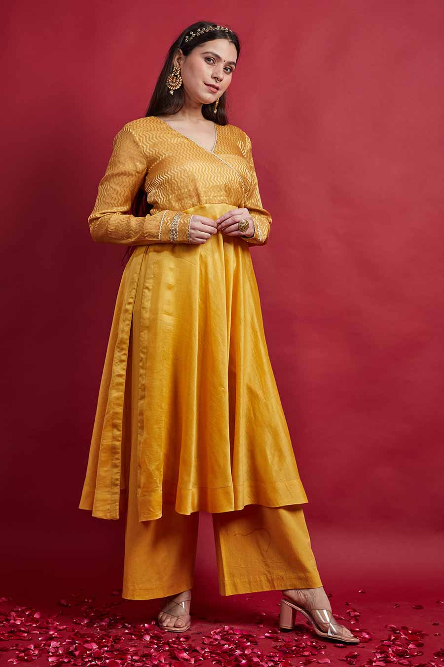 Turmeric Yellow Anarkali Kurta Set