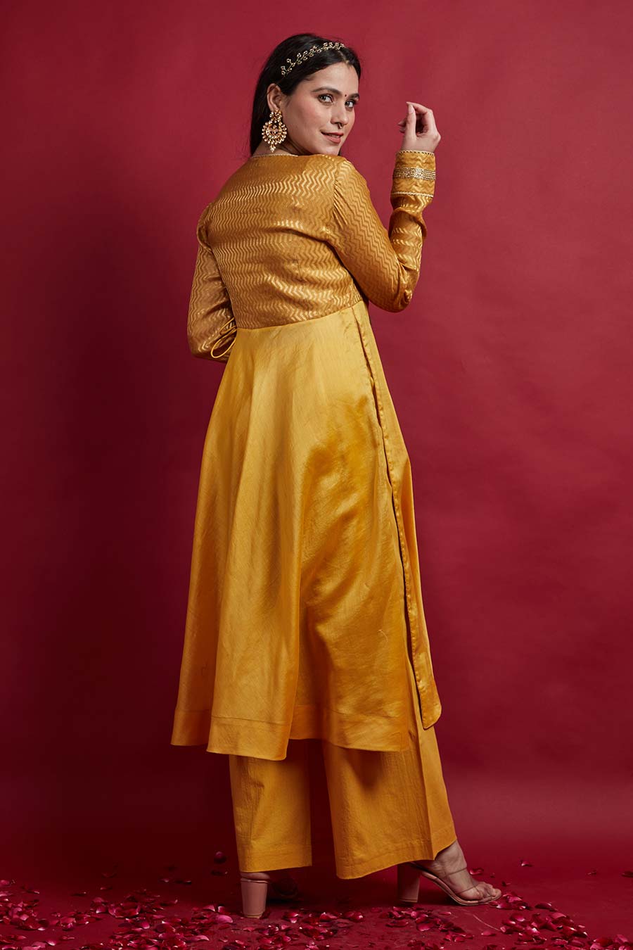 Turmeric Yellow Anarkali Kurta Set