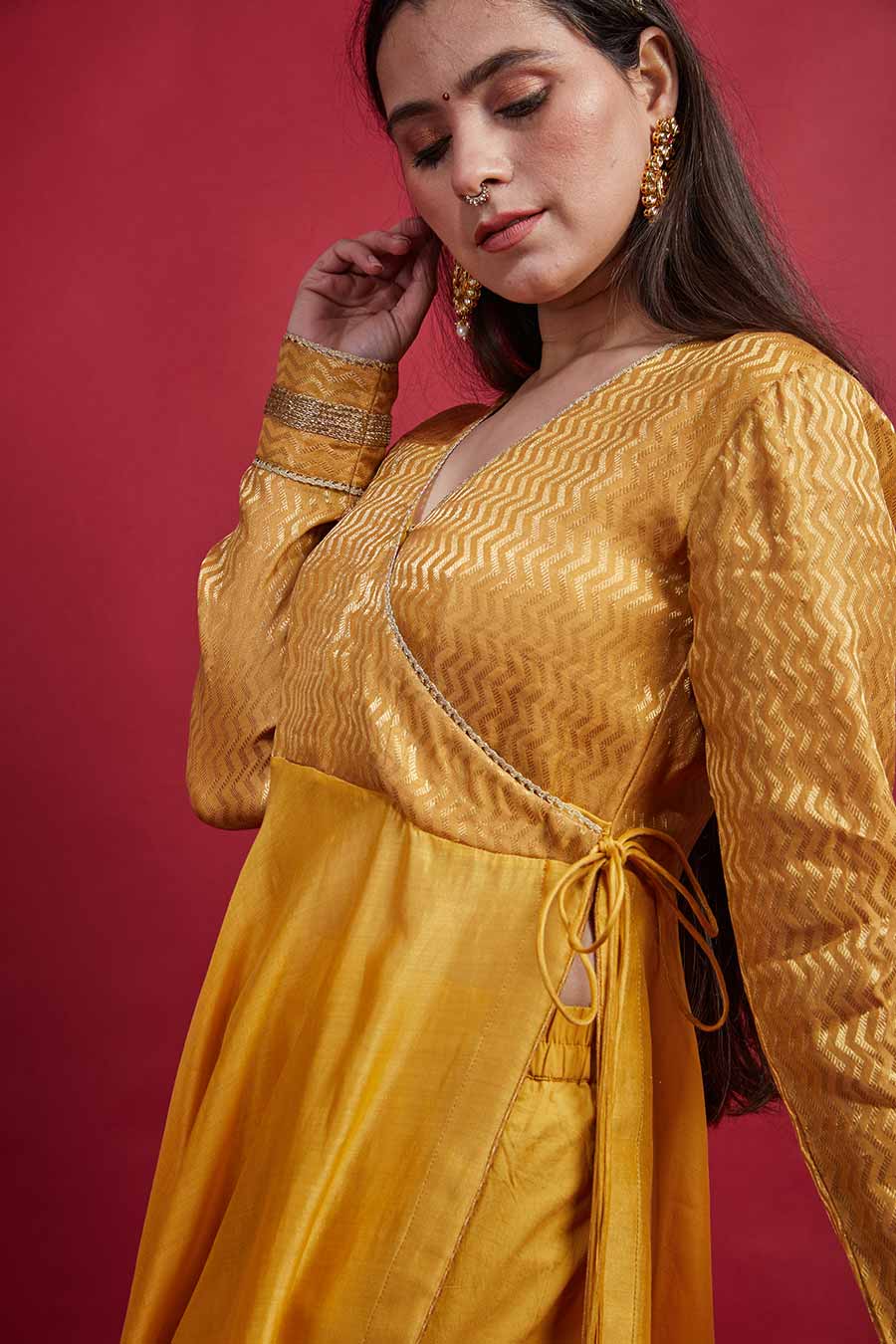 Turmeric Yellow Anarkali Kurta Set