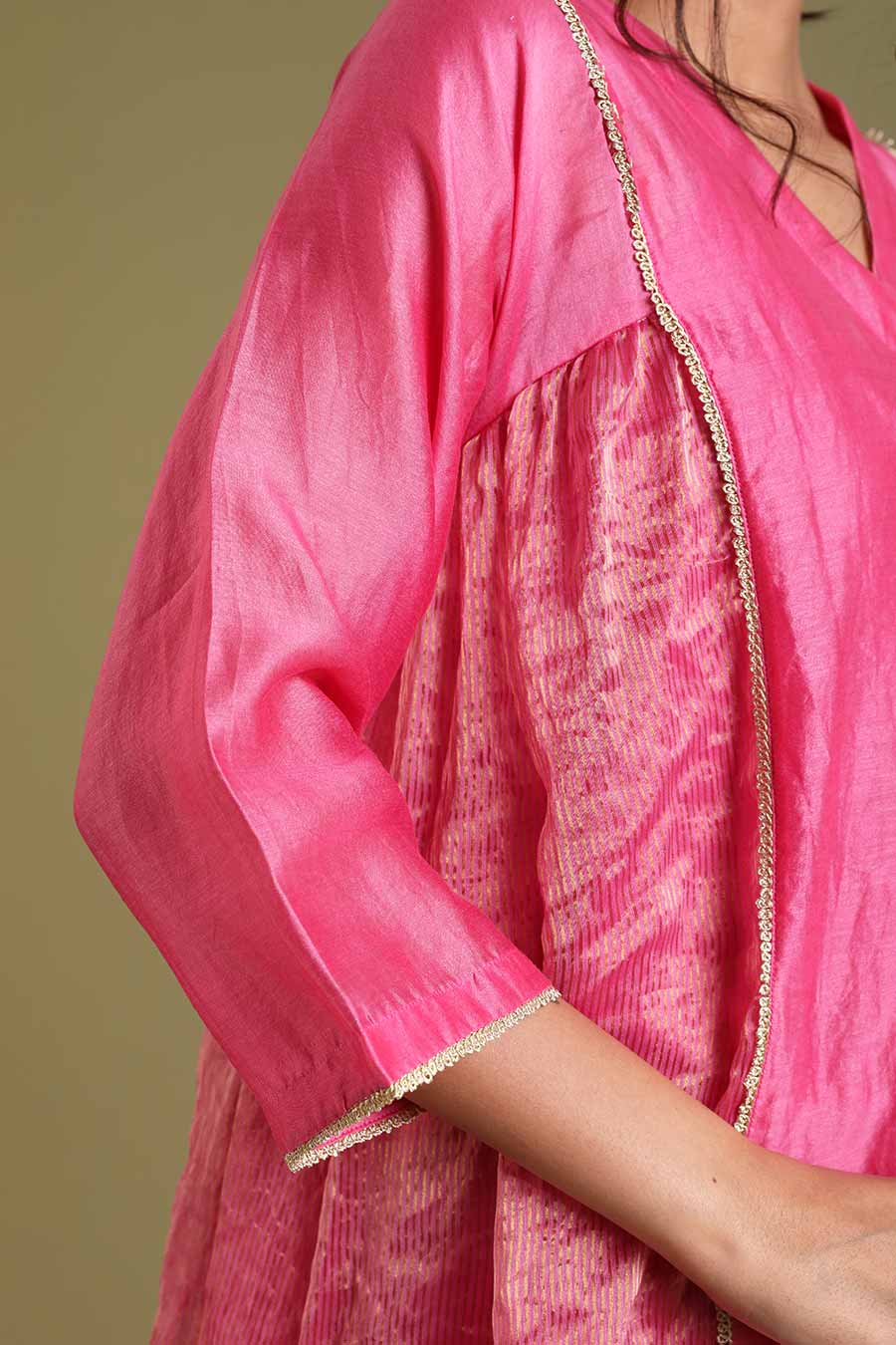 Pink Kalidar Kurta & Palazzo Set